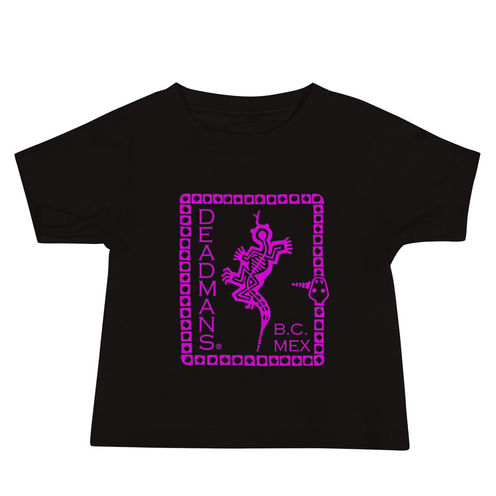 Baby Jersey Short Sleeve Tee - Pink Crazy Lizard