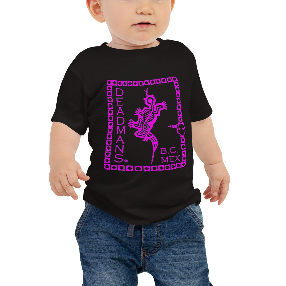 Baby Jersey Short Sleeve Tee - Pink Crazy Lizard