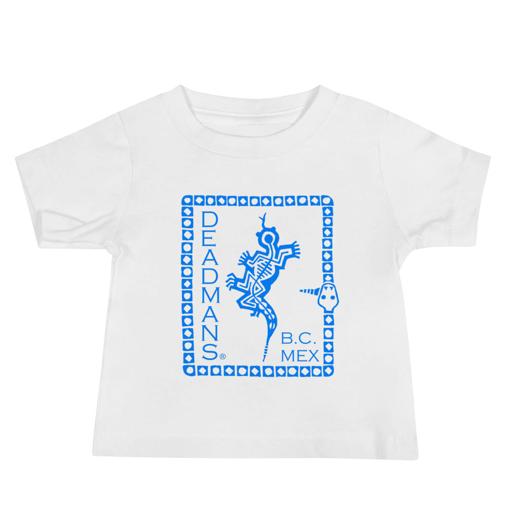 Baby Jersey Short Sleeve Tee - Blue Crazy Lizard