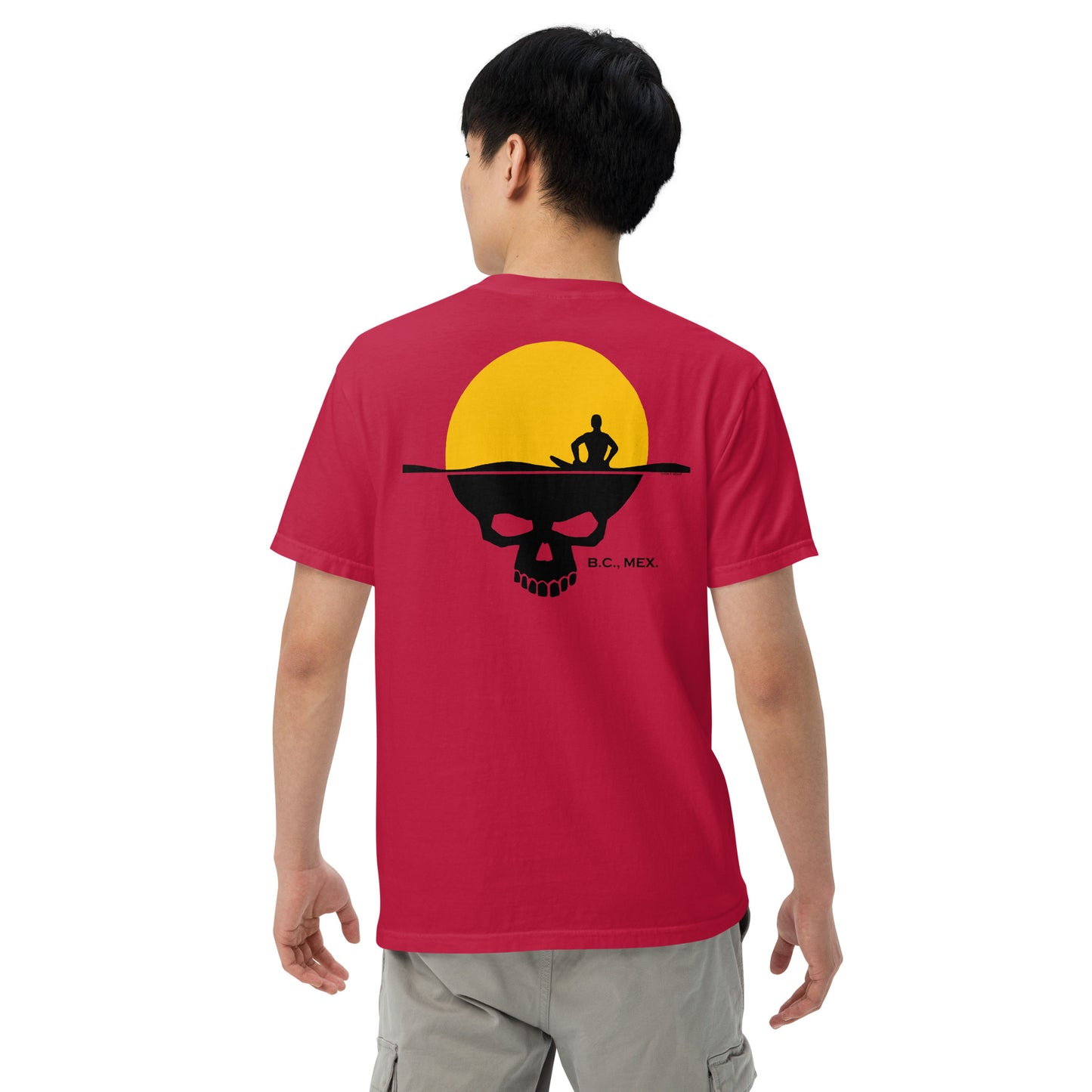 Men’s garment-dyed heavyweight t-shirt - Skull Sun