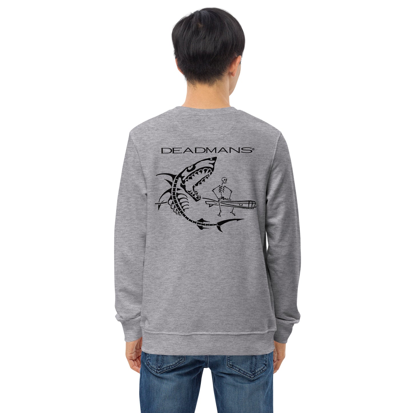 Sweatshirt (organic cotton) - Skeleton Shark