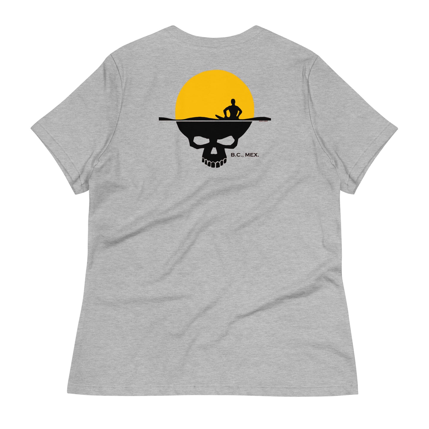 Women's Relaxed T-Shirt - Skull Sun