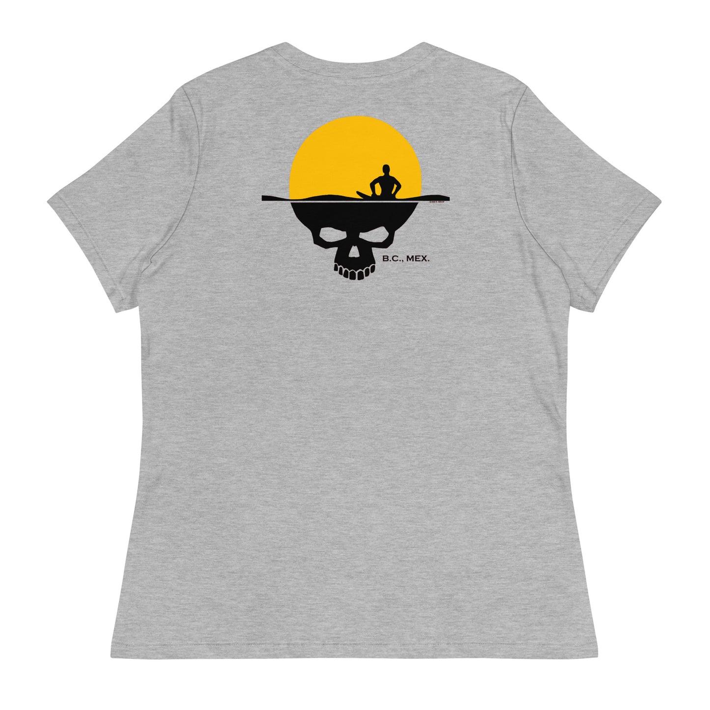 Women's Relaxed T-Shirt - Skull Sun