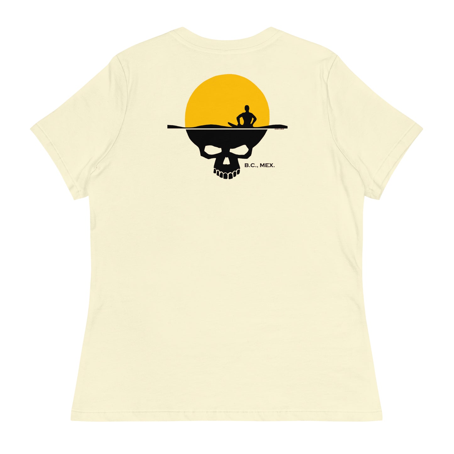 Women's Relaxed T-Shirt - Skull Sun