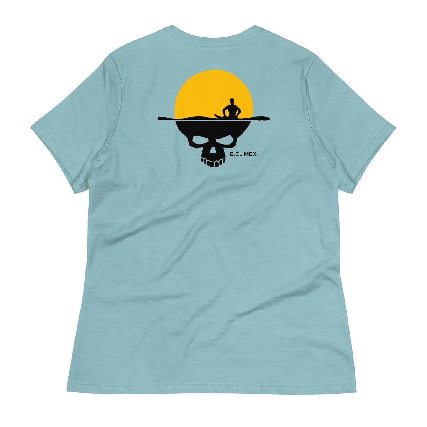 Women's Relaxed T-Shirt - Skull Sun