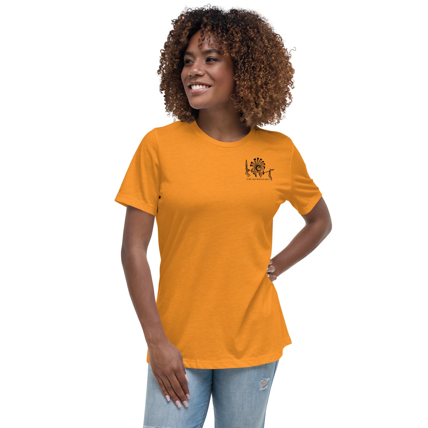 Women's Relaxed T-Shirt - Skull Sun