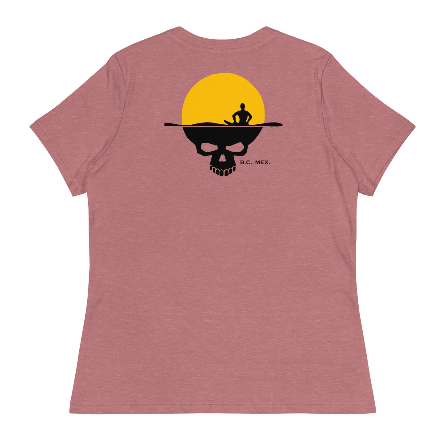 Women's Relaxed T-Shirt - Skull Sun