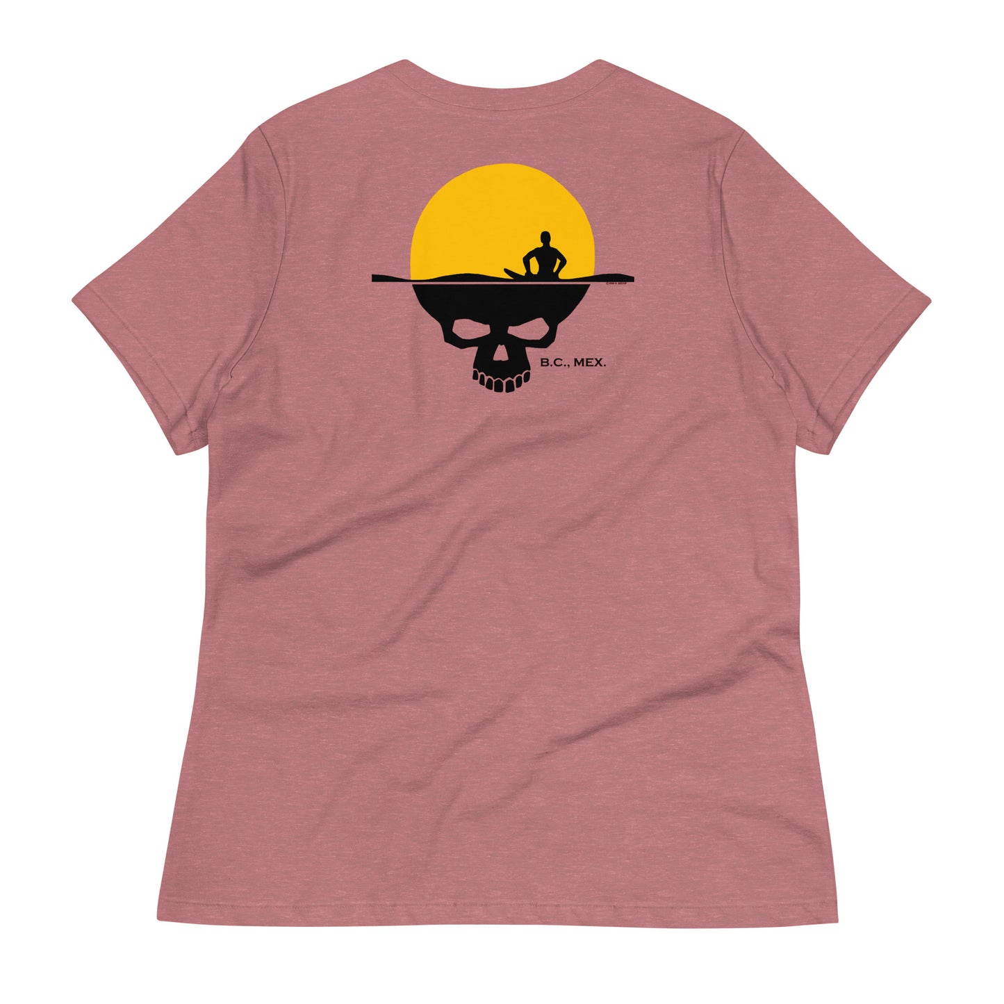 Women's Relaxed T-Shirt - Skull Sun