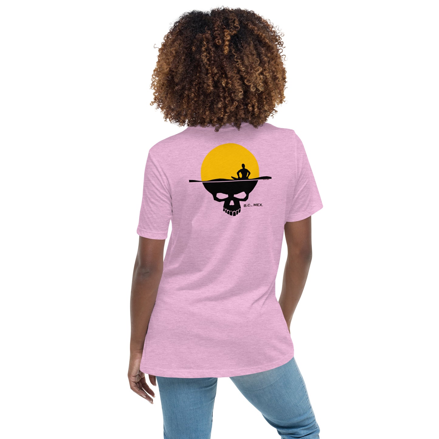 Women's Relaxed T-Shirt - Skull Sun