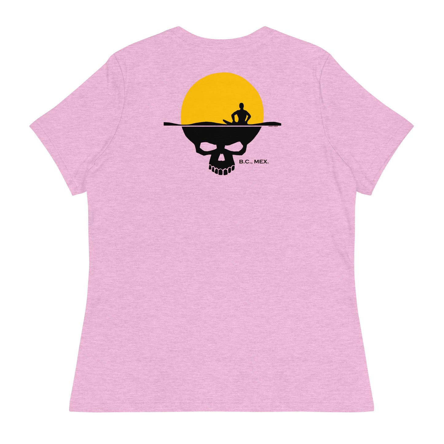 Women's Relaxed T-Shirt - Skull Sun