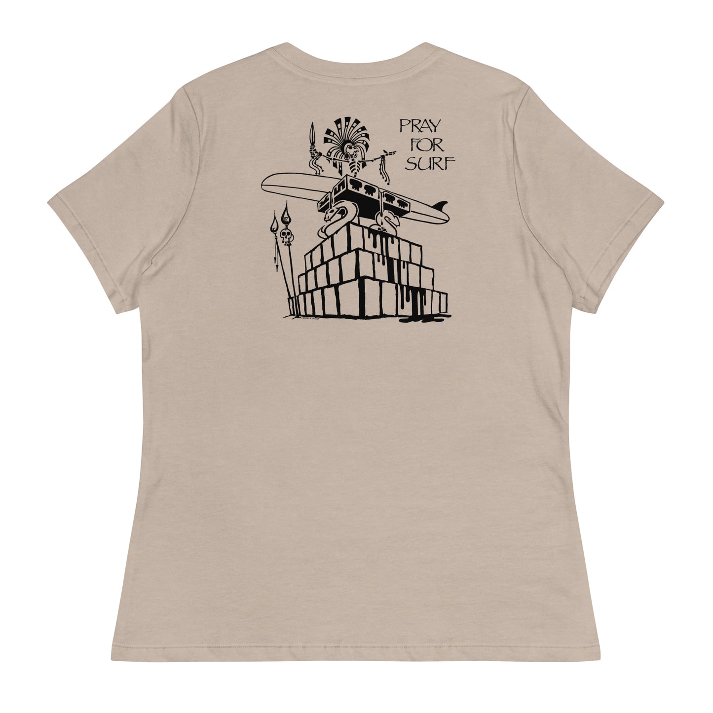 Women's Relaxed T-Shirt - Pray for Surf