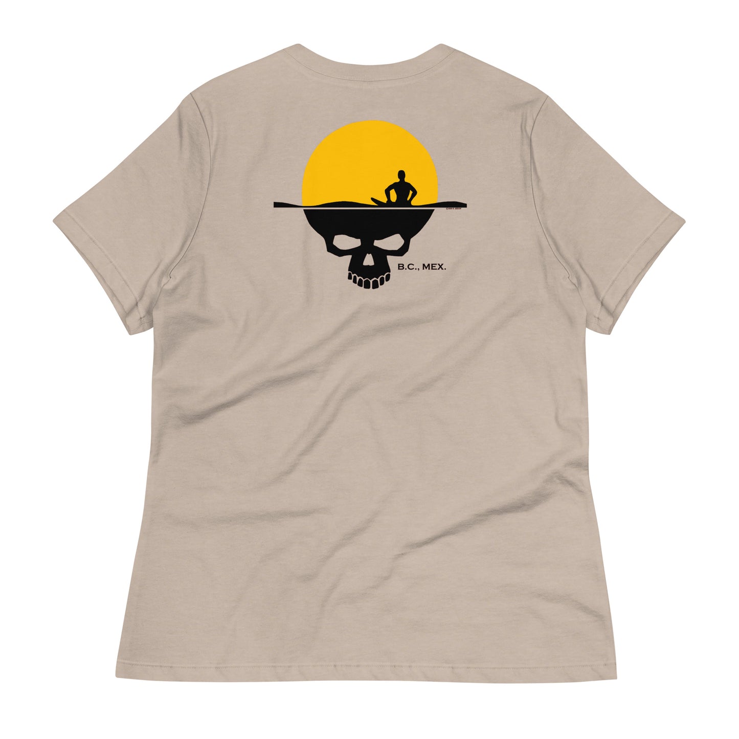 Women's Relaxed T-Shirt - Skull Sun