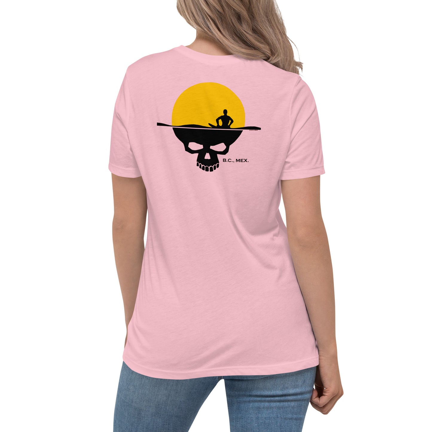 Women's Relaxed T-Shirt - Skull Sun