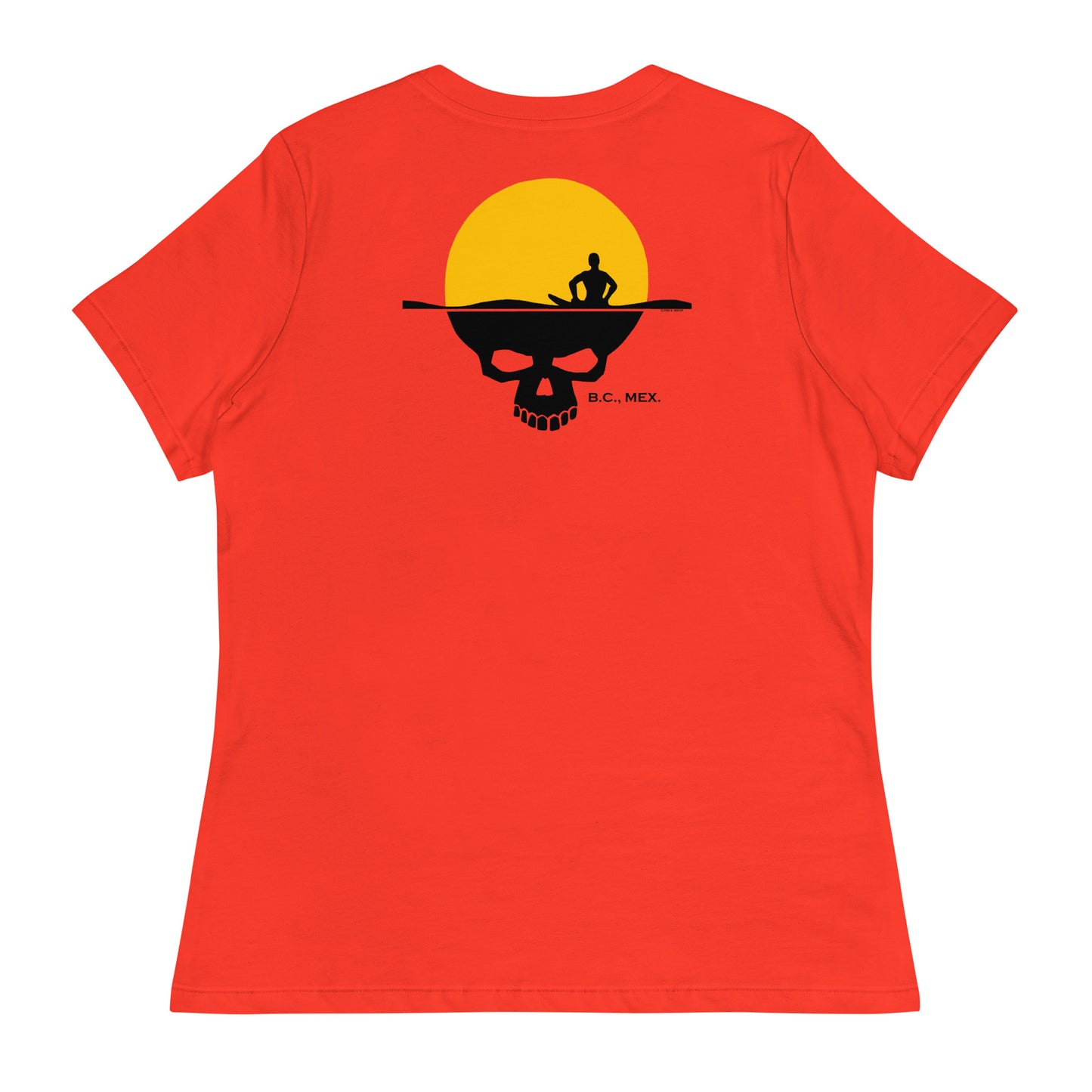 Women's Relaxed T-Shirt - Skull Sun