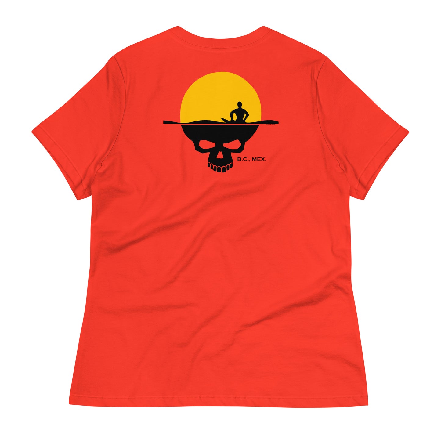 Women's Relaxed T-Shirt - Skull Sun