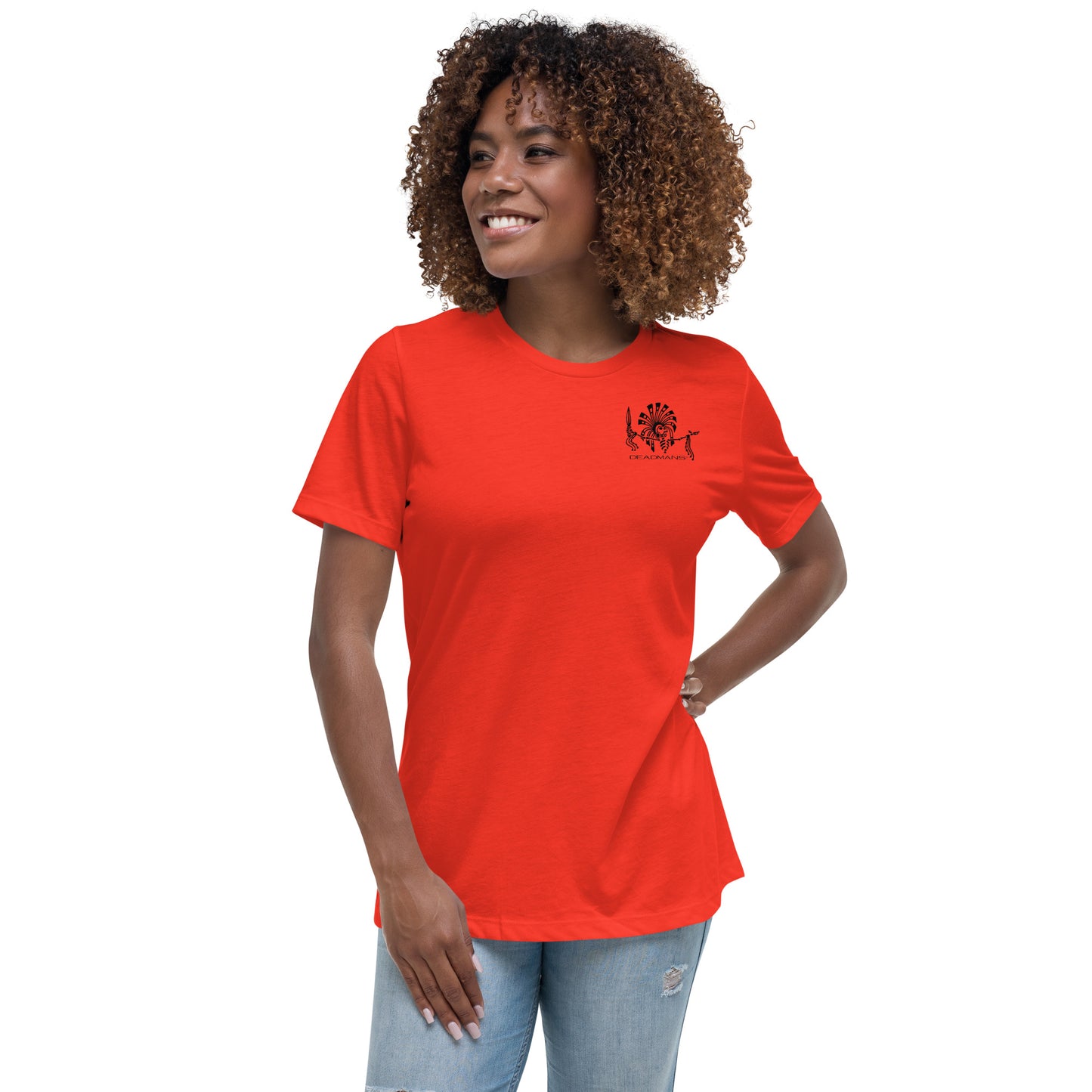 Women's Relaxed T-Shirt - Skull Sun