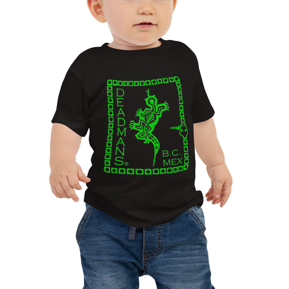 Baby Jersey Short Sleeve Tee - Green Crazy Lizard