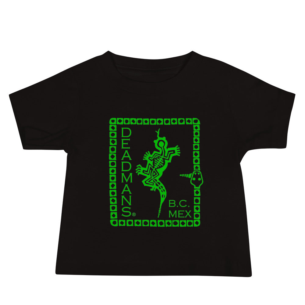 Baby Jersey Short Sleeve Tee - Green Crazy Lizard