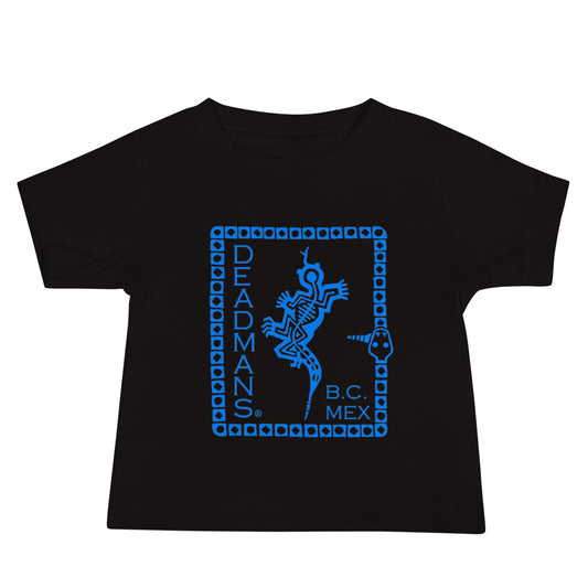 Baby Jersey Short Sleeve Tee -  Blue Crazy Lizard