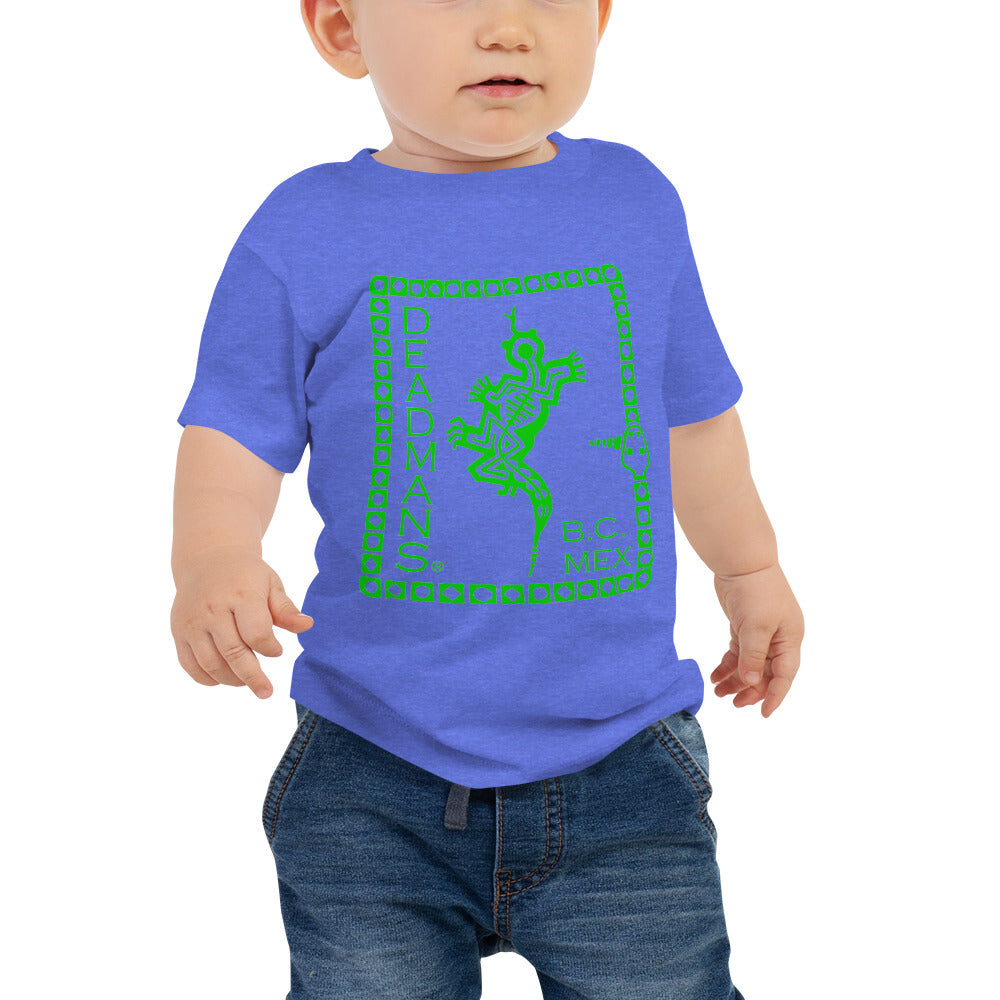 Baby Jersey Short Sleeve Tee - Green Crazy Lizard