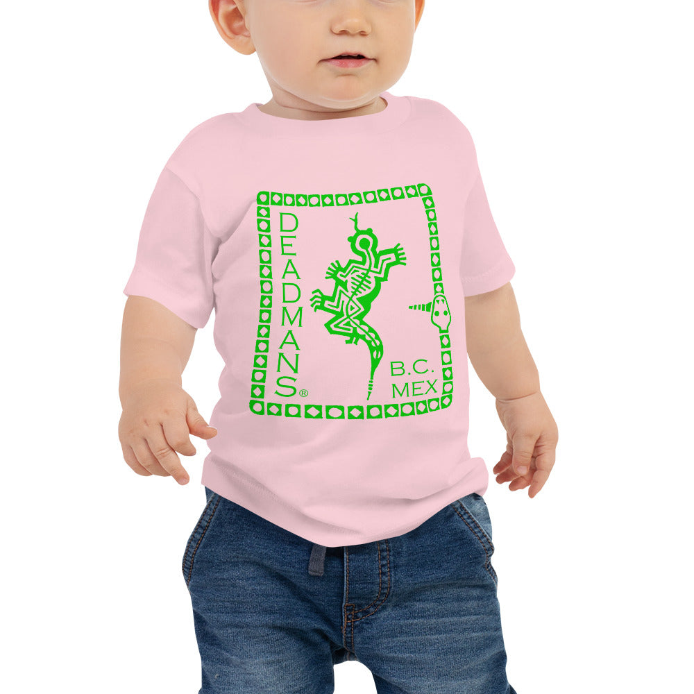 Baby Jersey Short Sleeve Tee - Green Crazy Lizard