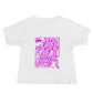 Baby Jersey Short Sleeve Tee - Pink Surf Maze