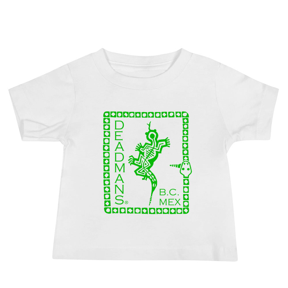 Baby Jersey Short Sleeve Tee - Green Crazy Lizard