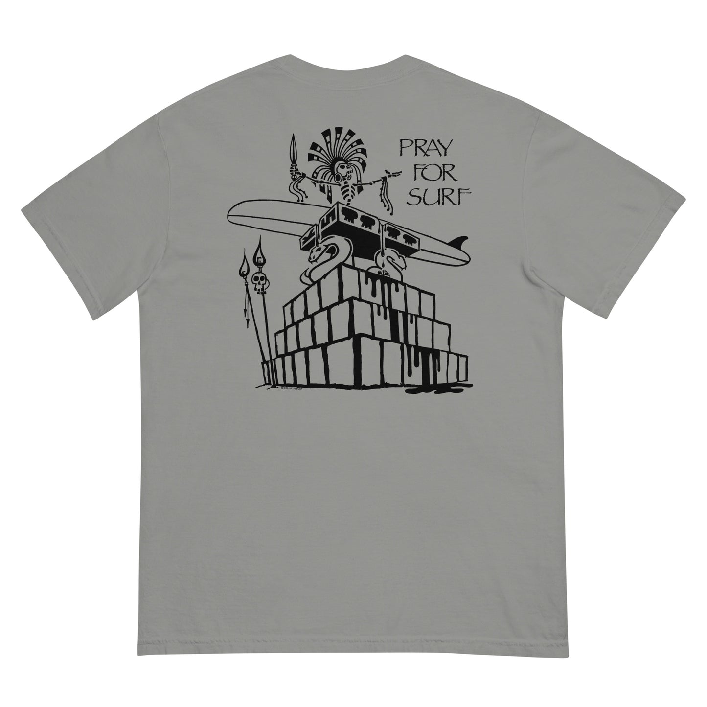Men’s garment-dyed heavyweight t-shirt - Pray For Surf