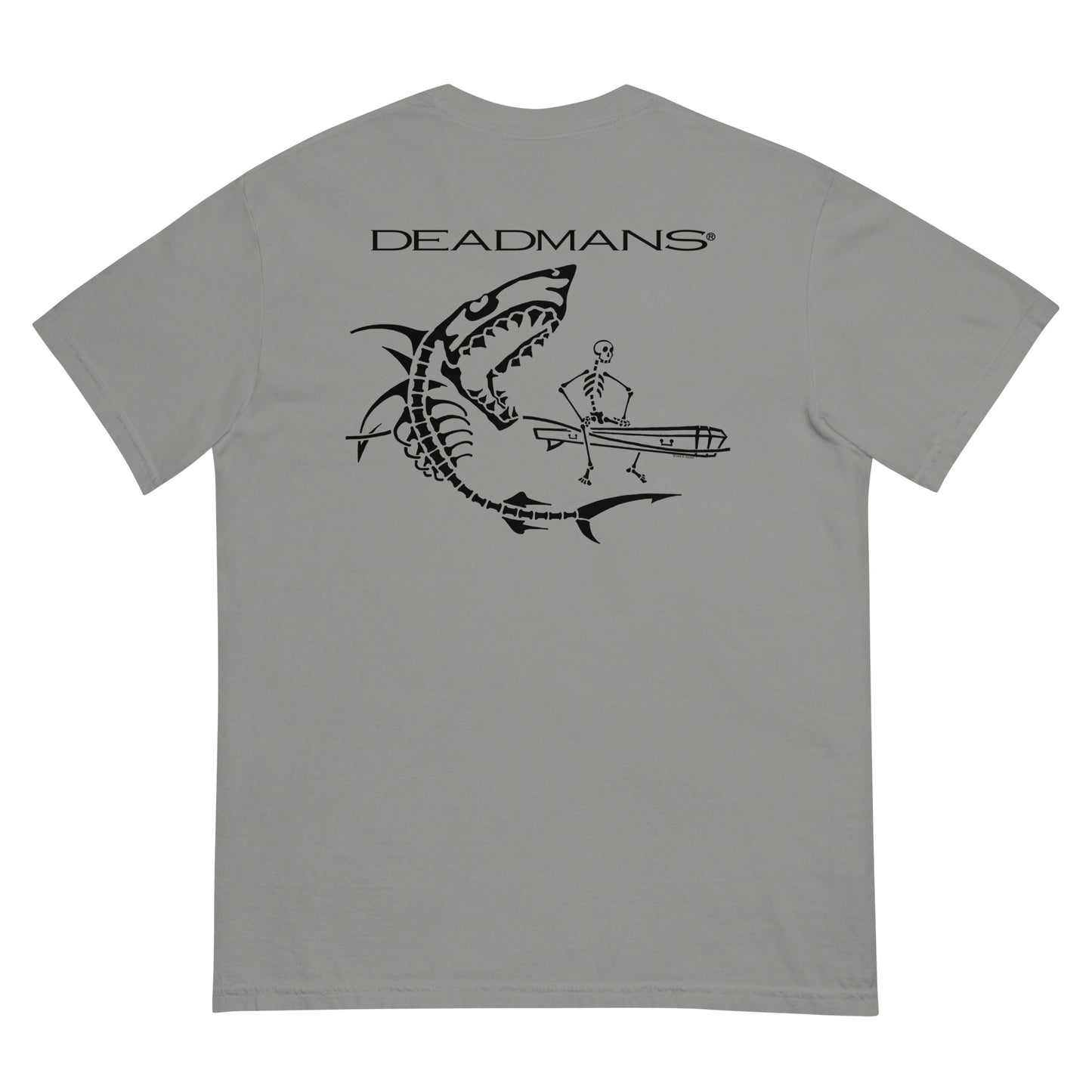 Men’s garment-dyed heavyweight t-shirt - Skeleton Shark