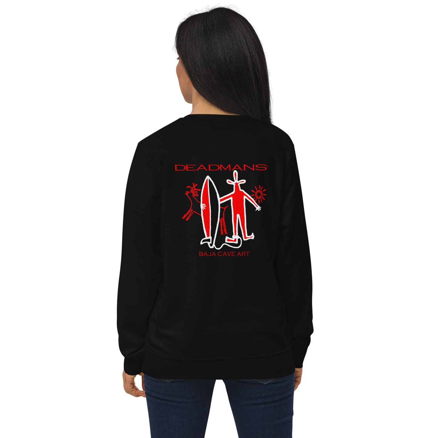 Sweatshirt (organic cotton) - Baja Cave Art