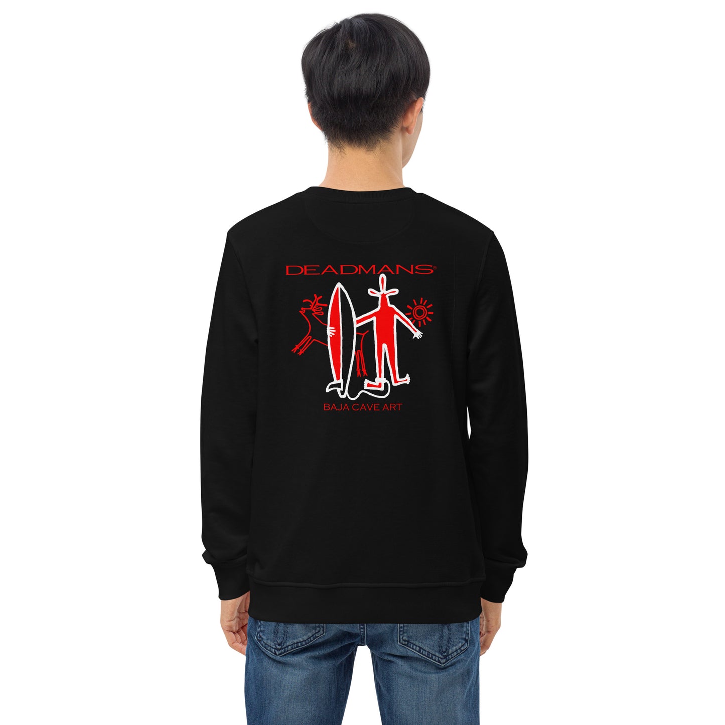 Sweatshirt (organic cotton) - Baja Cave Art