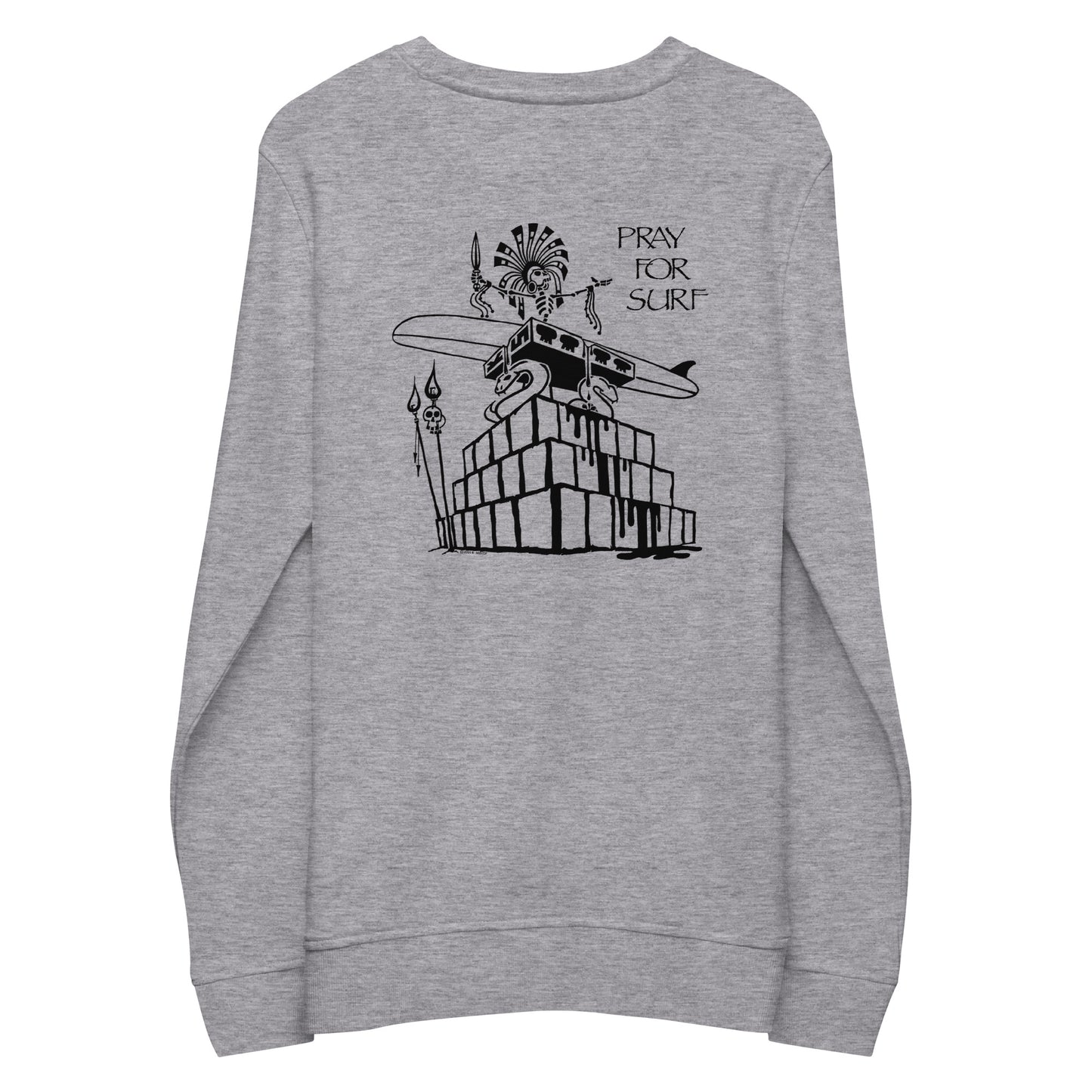 Sweatshirt (organic cotton) - Pray for Surf