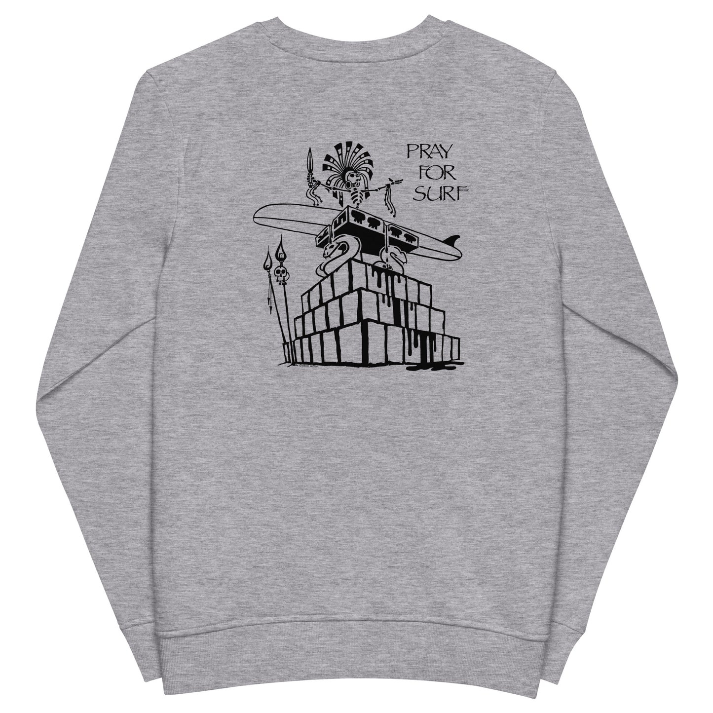 Sweatshirt (organic cotton) - Pray for Surf