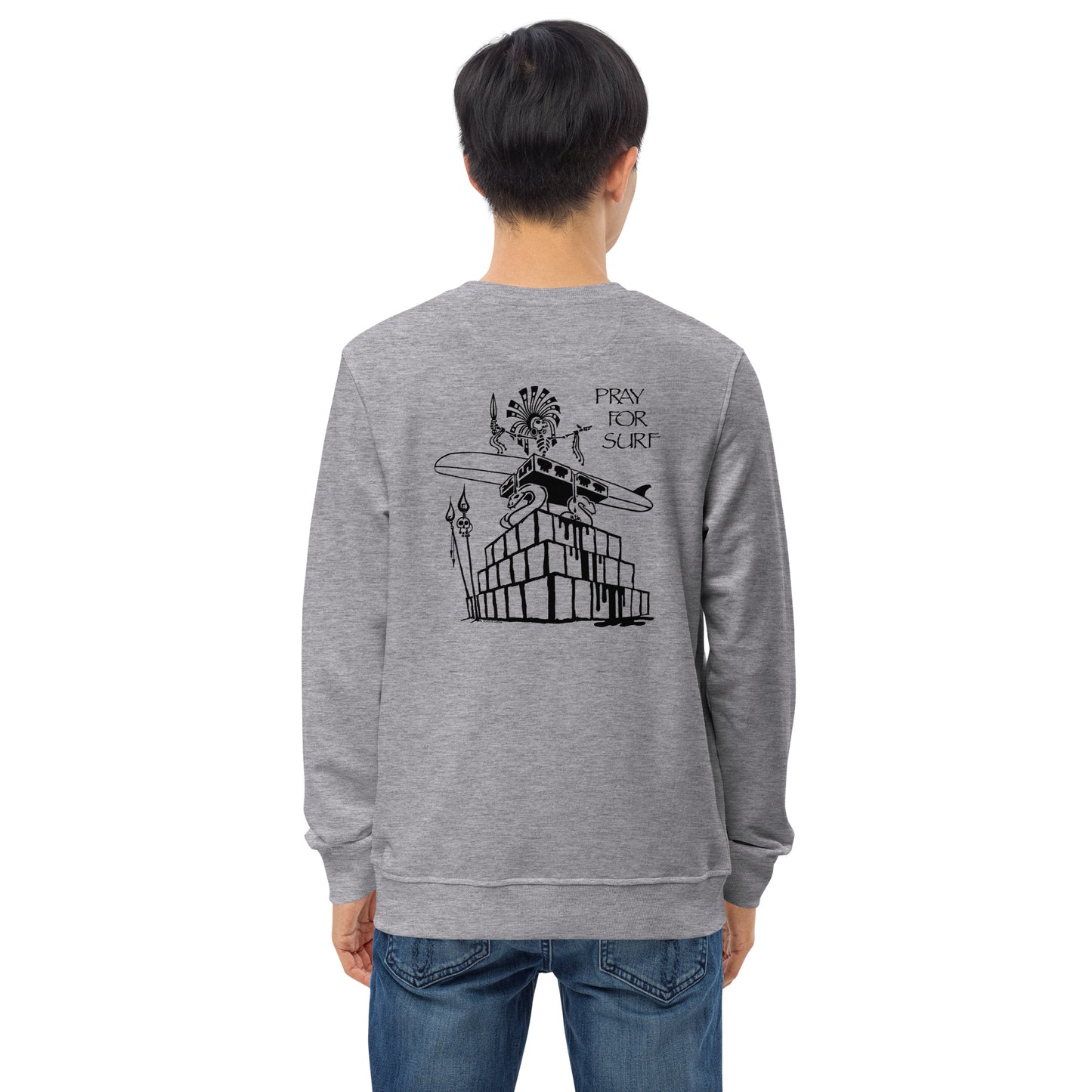 Sweatshirt (organic cotton) - Pray for Surf