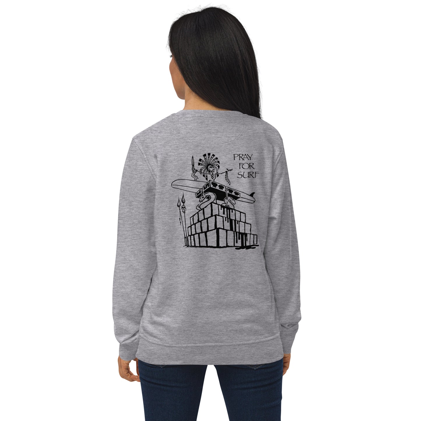 Sweatshirt (organic cotton) - Pray for Surf