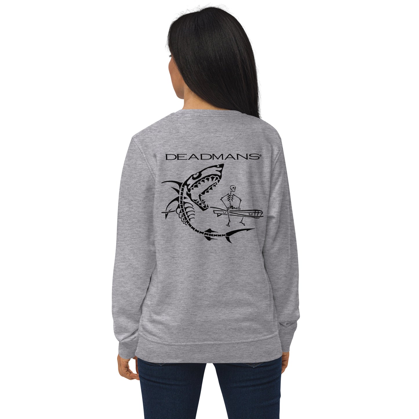 Sweatshirt (organic cotton) - Skeleton Shark