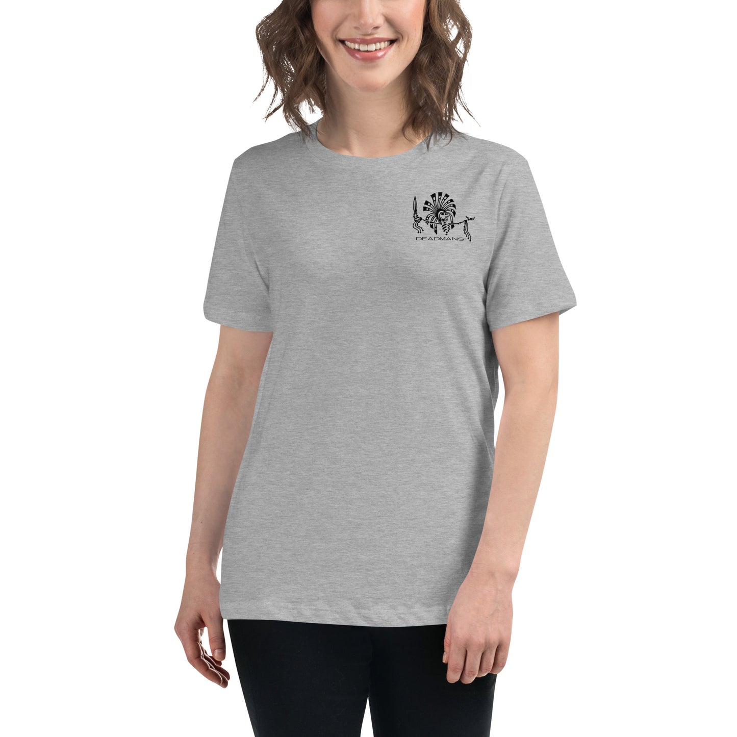 Women's Relaxed T-Shirt - Skull Sun