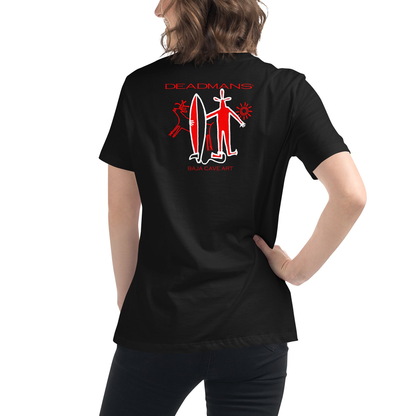 Women's Relaxed T-Shirt - Baja Cave Art