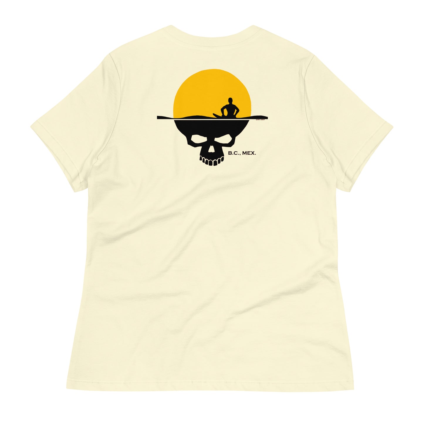 Women's Relaxed T-Shirt - Skull Sun