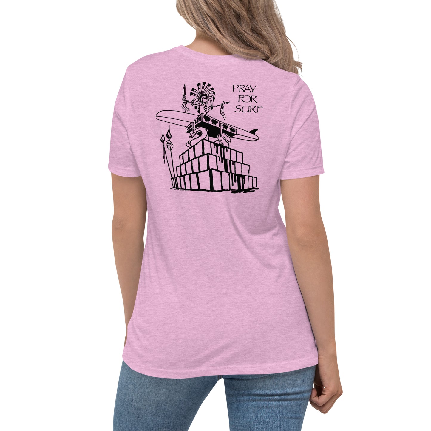 Women's Relaxed T-Shirt - Pray for Surf