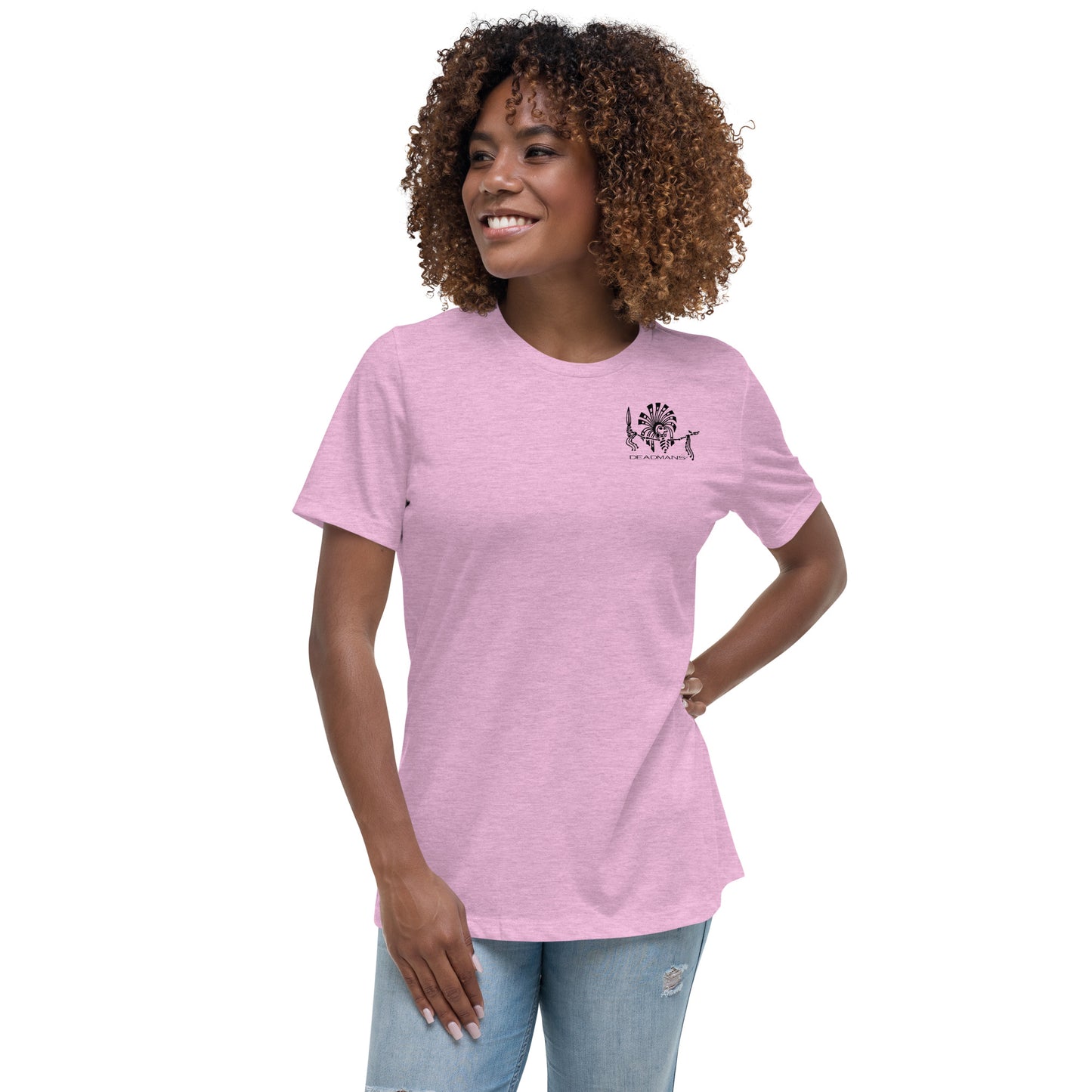 Women's Relaxed T-Shirt - Skull Sun