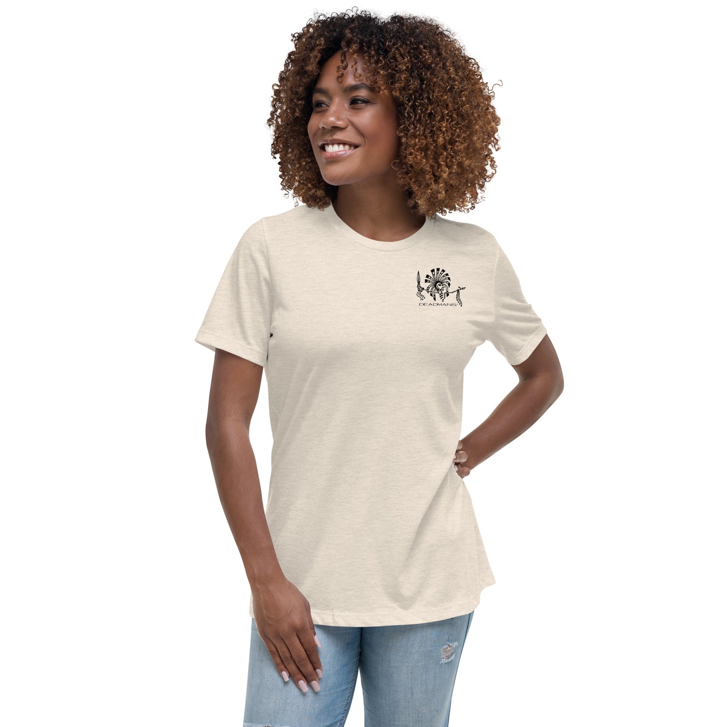 Women's Relaxed T-Shirt - Skull Sun