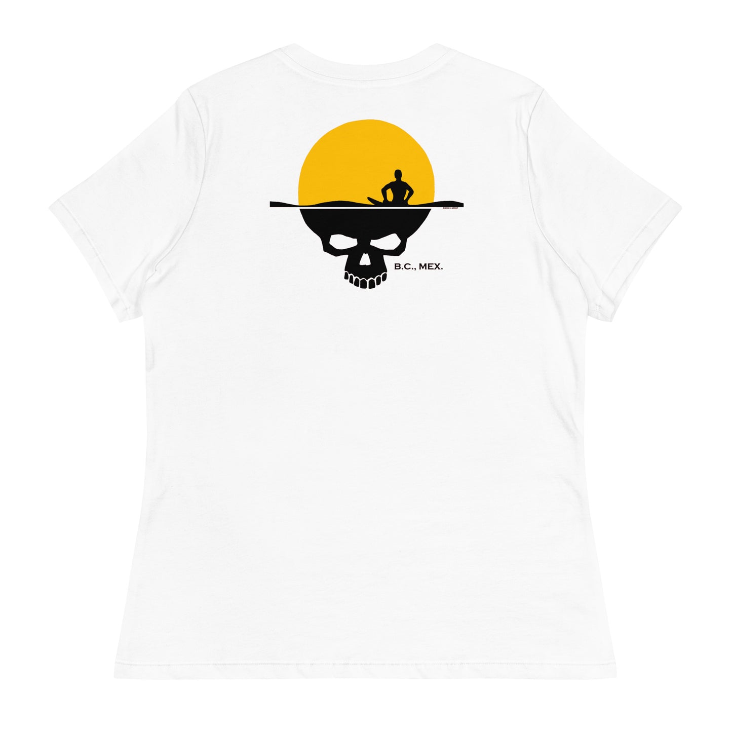 Women's Relaxed T-Shirt - Skull Sun